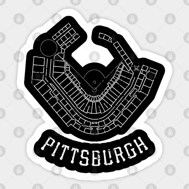 PNC Park - white Sticker by kellyoconnell